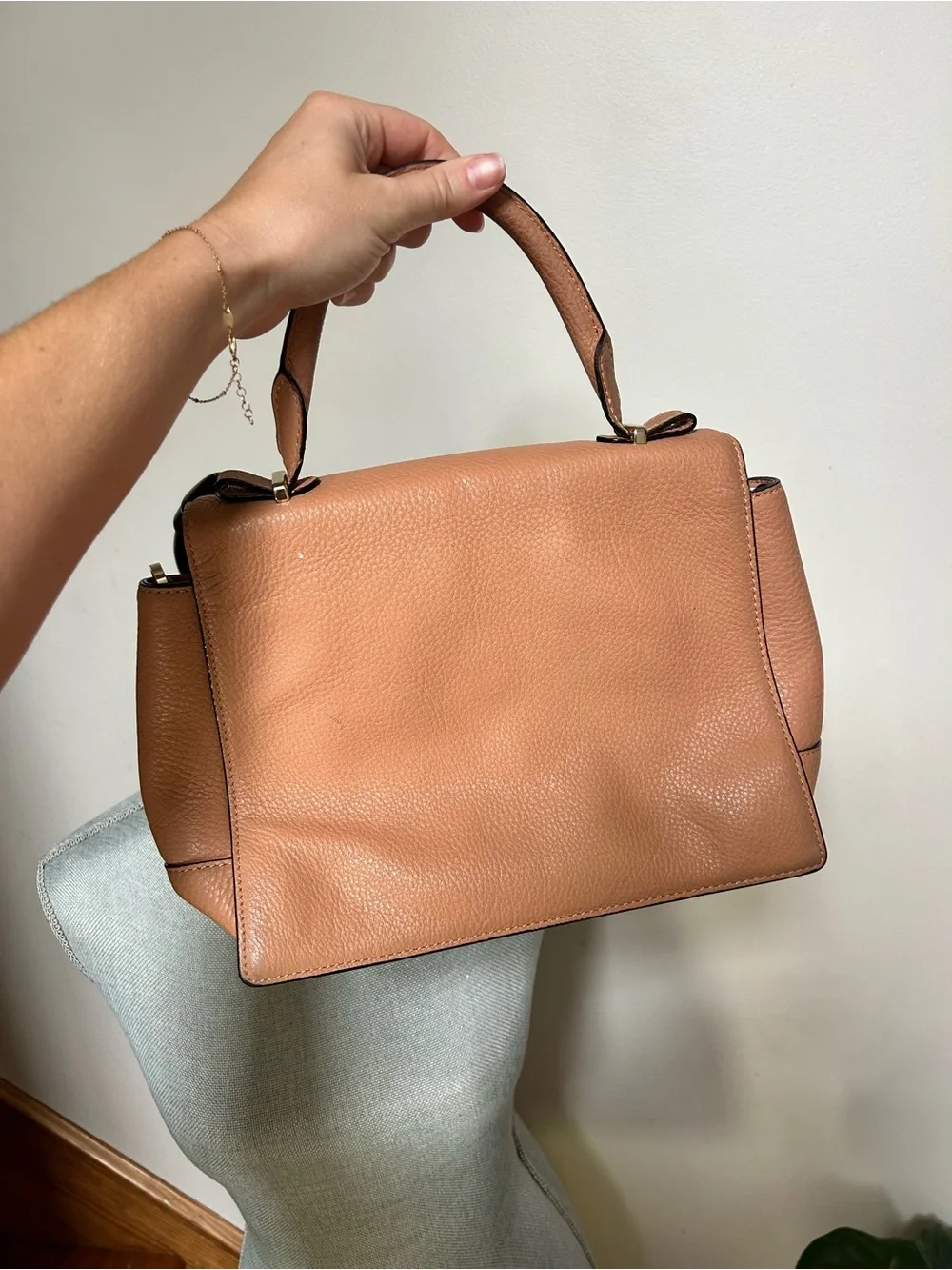 Kate Spade Rose Tan Leather Top-Handle Satchel